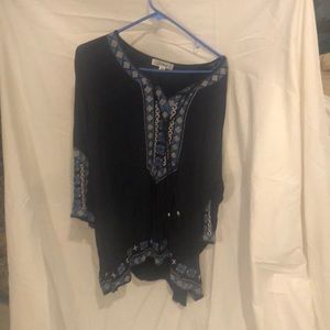 Plus size blue shirt